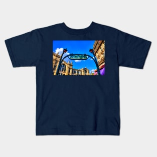 Paris Metro Art Nouveau Sign Kids T-Shirt